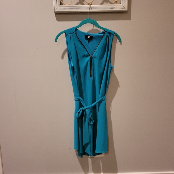 IZ Byer Turquoise Dress Medium - Picture 2 of 5